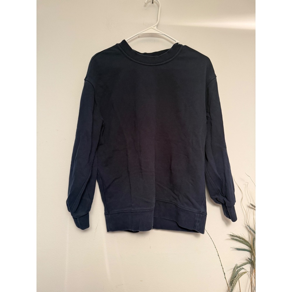 Lululemon Perfectly Oversized Crewneck Sweatshirt Navy Blue Long Sleeve Pullover